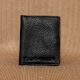 Charcoal Leather Card Holder Hidden Magnet Pockets