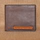 Rosewood Leather Wallet Coin Pocket Currency Slots