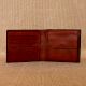 Rosewood Leather Wallet Coin Pocket Currency Slots