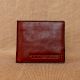 Rosewood Leather Wallet Coin Pocket Currency Slots