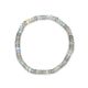 Natural Labradorite Beaded Bracelet with Adjustable Fit