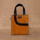 Handcrafted Hazel Charcoal Handbag Leather Minimalist