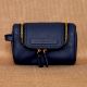 Handcrafted Navy Sienna Travel Kit Leather Trendy