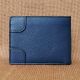 Handmade Navy Wallet Leather Refined Artistic Unique