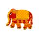 Handcrafted Folk Elephant Fridge Magnet Kitchen Decor
