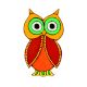 Handmade Folk Owl Fridge Magnet Kitchen Decor