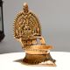 Handcrafted Brass Gajalakshmi Oil Lamp for Puja Rituals