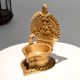 Handcrafted Gajalakshmi Brass Diya for Home Puja Rituals