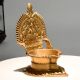 Handcrafted Gajalakshmi Brass Diya for Home Puja Rituals