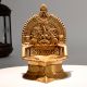 Vintage Brass Gajalakshmi Oil Lamp for Divine Home Decor