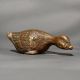 Handmade Brass Duck Paperweight Decorative Accent for Office