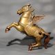 High-Quality Brass Pegasus Flying Horse Decorative Statue