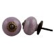 Light Purple Crackle Ceramic Dresser Knob
