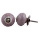 Light Purple Crackle Ceramic Dresser Knob