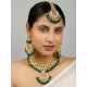Kundan Necklace Set With Earrings And Maang Tikka