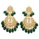 Handcrafted Kundan Earrings And Maang Tikka Jewellery Set