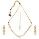 Handmade Minimal Kundan Necklace Set With Earrings And Maang Tikka