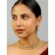 Handcrafted Kundan Pearl Drop Choker Necklace Set
