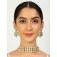 Handcrafted Kundan Grid Choker Necklace Set