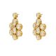Handmade Geometric Floral Kundan Stud Earrings
