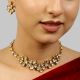 Handmade Floral Kundan Choker Necklace Set