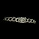 Oxidised Stary Curb Chain 92.5 Sterling Silver Bracelet For Men