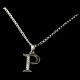 Handcrafted Letter P Premium 925 Sterling Silver Pendant