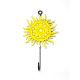 Handpainted Sun Design Iron Wall Hook with Traditional Indian Art