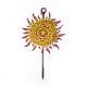 Handpainted Sun Design Iron Wall Hook with Traditional Indian Art