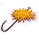 Handpainted Sun Design Iron Wall Hook with Traditional Indian Art