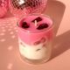 Handcrafted Soy Wax Strawberry Iced Latte Candle