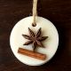 Handcrafted Cinnamon Soy Wax Circle Sachet Set of 2