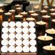 Handmade White Unscented Soy Wax Tealight Collection 50 Pieces
