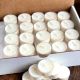 Handmade Unscented Round Clear Soy Wax Tealights 25 Pieces