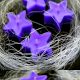 Handmade Lavender Star Clear Soy Wax Tealights 25 Pieces