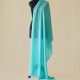 Handcrafted Kashmiri Aqua Blue Woolen Stole