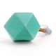 Sage Green Geometric Wooden Cabinet Knob