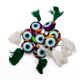 Handmade Printed Evil Eye Tassel Charm Set of Eight