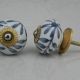 Grey Floral Leaf Knob (1)