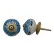 Turquoise Flower Knob (1)