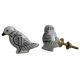 White Woodpecker Ceramic Bird Knob