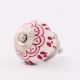 Dark Pink Flower Ceramic Knob