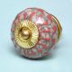 Peach Crackle Wheel Dresser Ceramic Knob