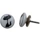 Black Cat White Ceramic Knob