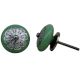 Pea Green Strewn Flat Knob