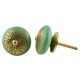 Pea Green Strewn Flat Knob