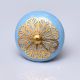 Turquoise Strewn Flat Knob