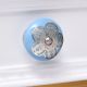 Turquoise Strewn Flat Knob