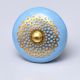 Turquoise Strewn Flat Knob
