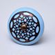 Turquoise Strewn Flat Knob